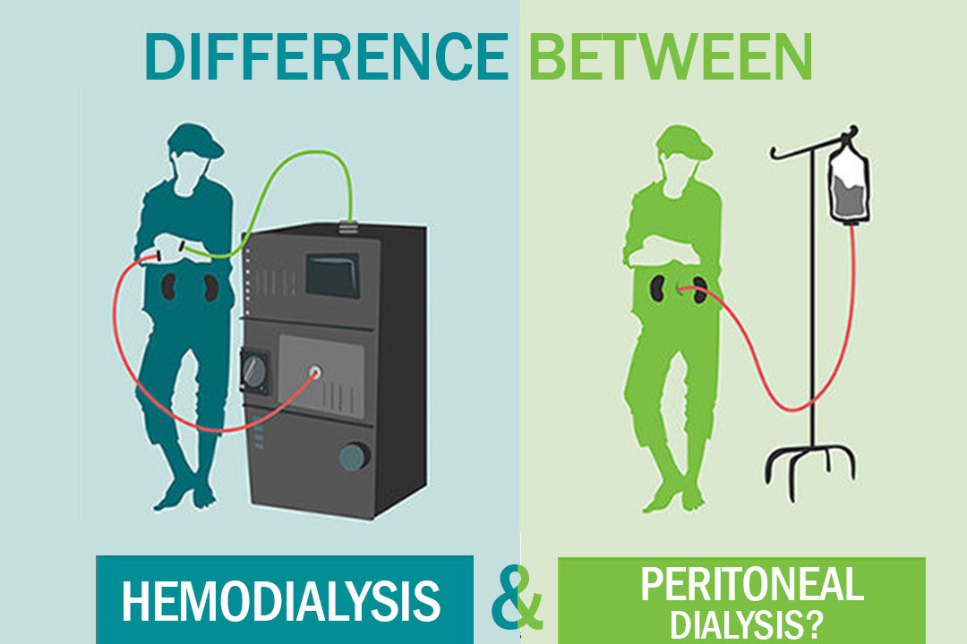 difference between Hemodialysis and peritoneal dialysis